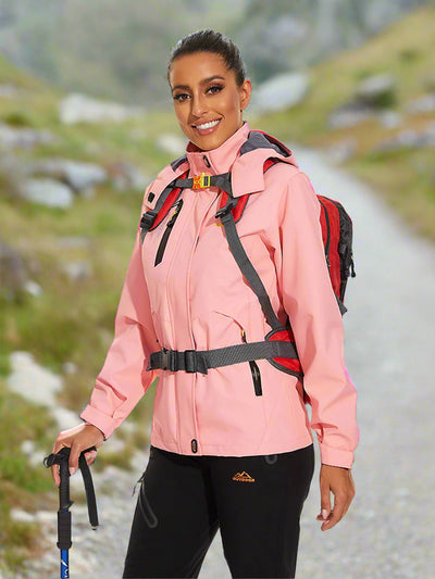 Kiki - Lange wasserdichte Wanderjacke - Abnehmbare kapuze