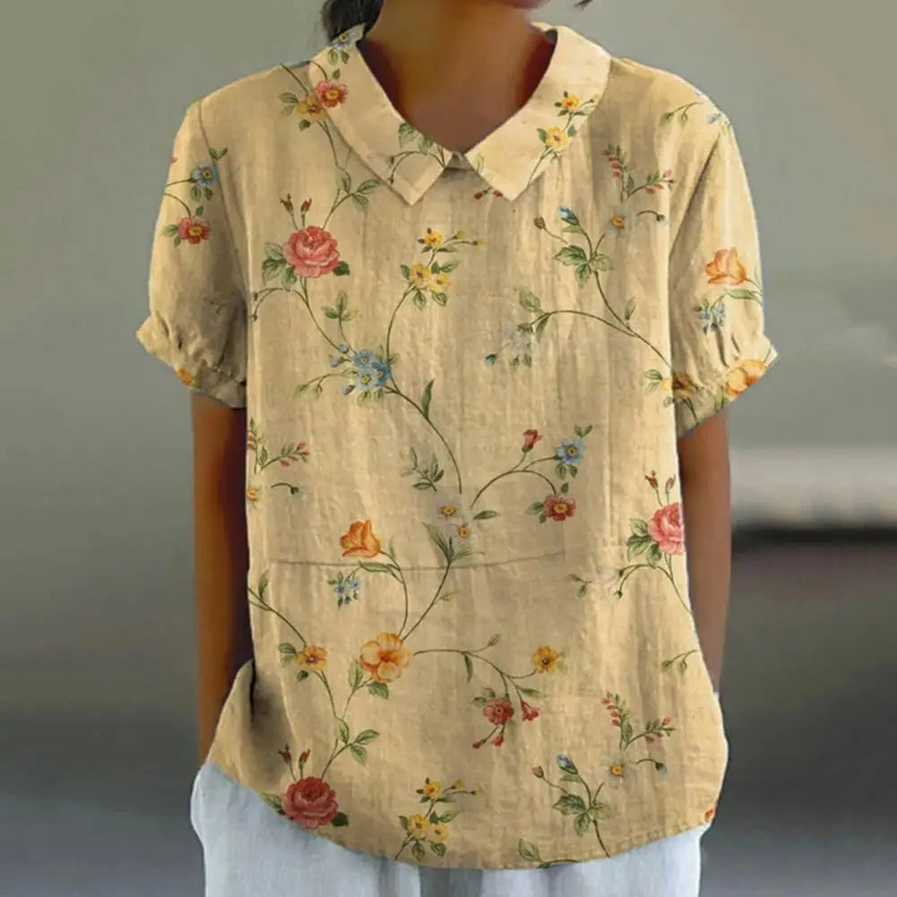Amelia - Elegantes Top Mit blumendruck