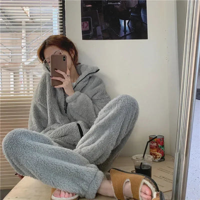 Ursula - Warm Wolle Pyjama für Frauen