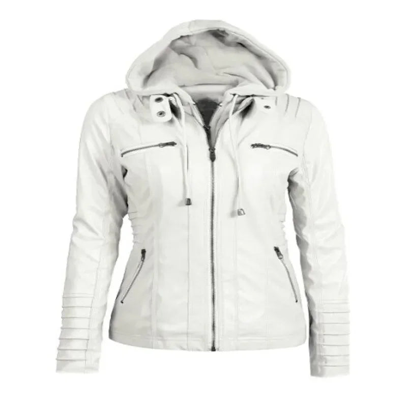 Elody - Elegante Leder-Motorjacke