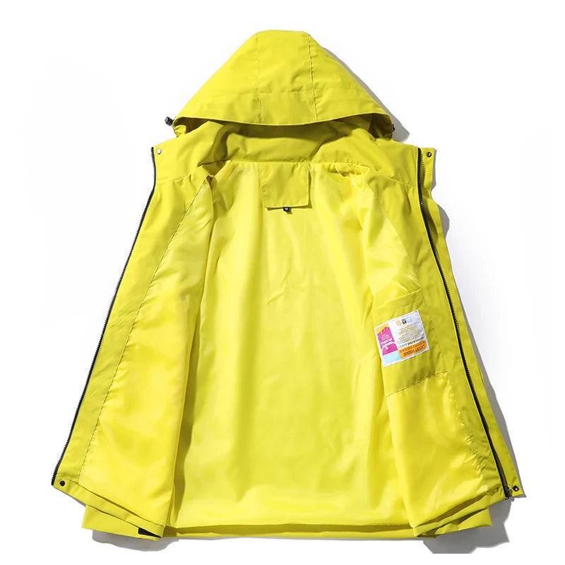 Helena - Lange wasserdichte Wanderjacke - abnehmbare Kapuze - Unisex