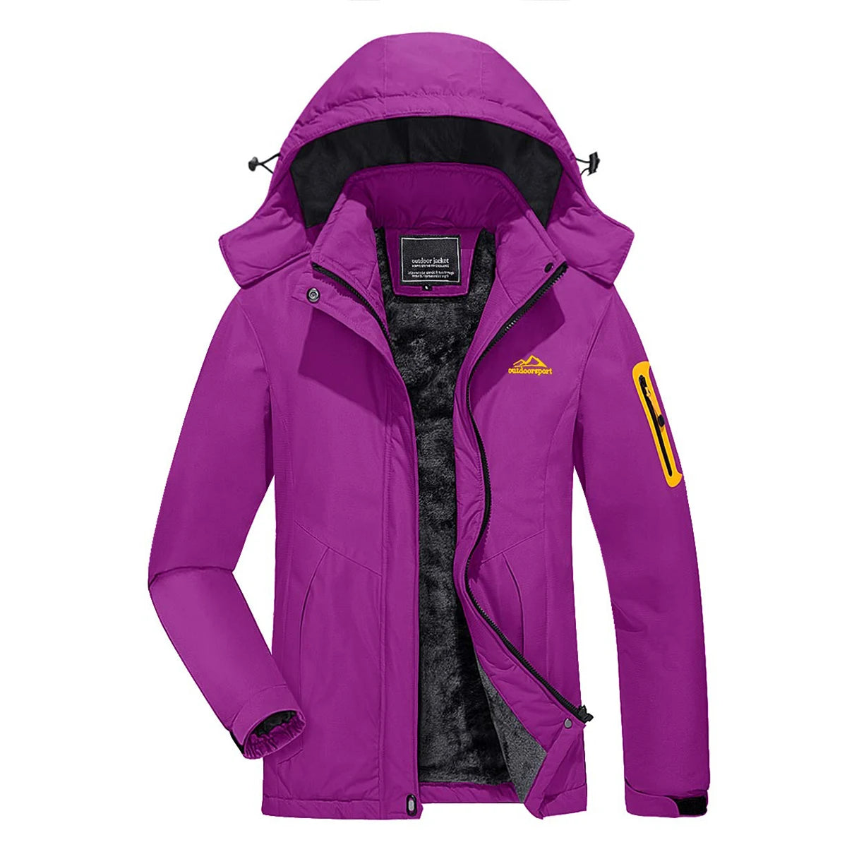 Tiana - Lange wasserdichte Wanderjacke - Abnehmbare Kapuze