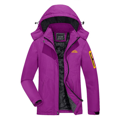 Tiana - Lange wasserdichte Wanderjacke - Abnehmbare Kapuze