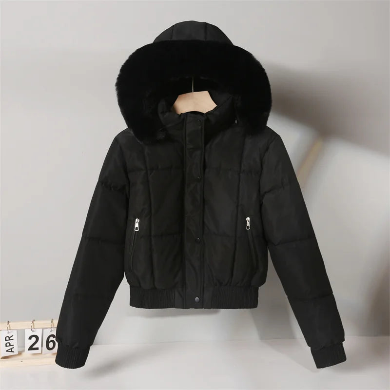 Benedict - Warme Pelz-Pufferjacke - Winddicht