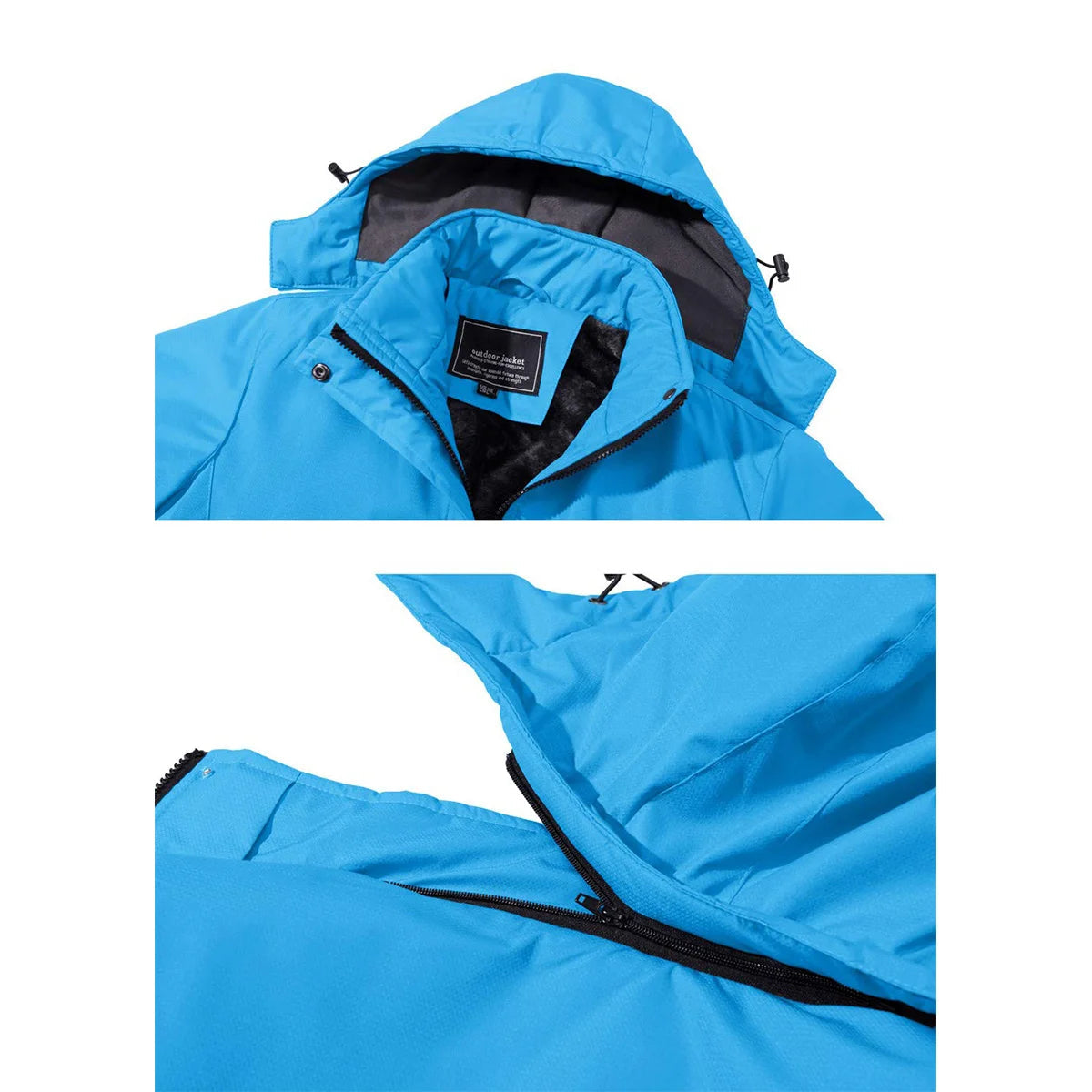 Tiana - Lange wasserdichte Wanderjacke - Abnehmbare Kapuze