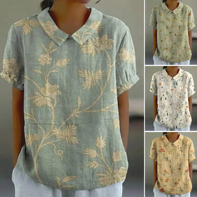 Amelia - Elegantes Top Mit blumendruck