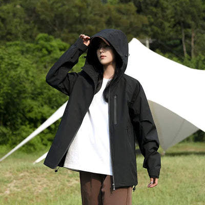 Gina - Lange wasserdichte Wanderjacke - Unisex