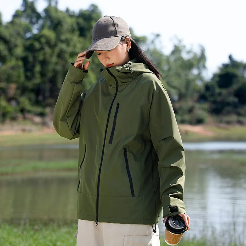 Gina - Lange wasserdichte Wanderjacke - Unisex