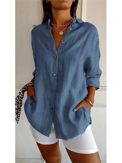 Yvonne™ - Weiche, atmungsaktive Baumwollbluse