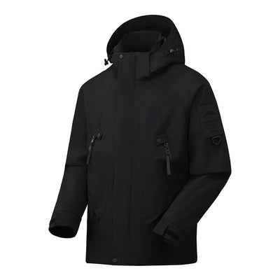 Helena - Lange wasserdichte Wanderjacke - abnehmbare Kapuze - Unisex