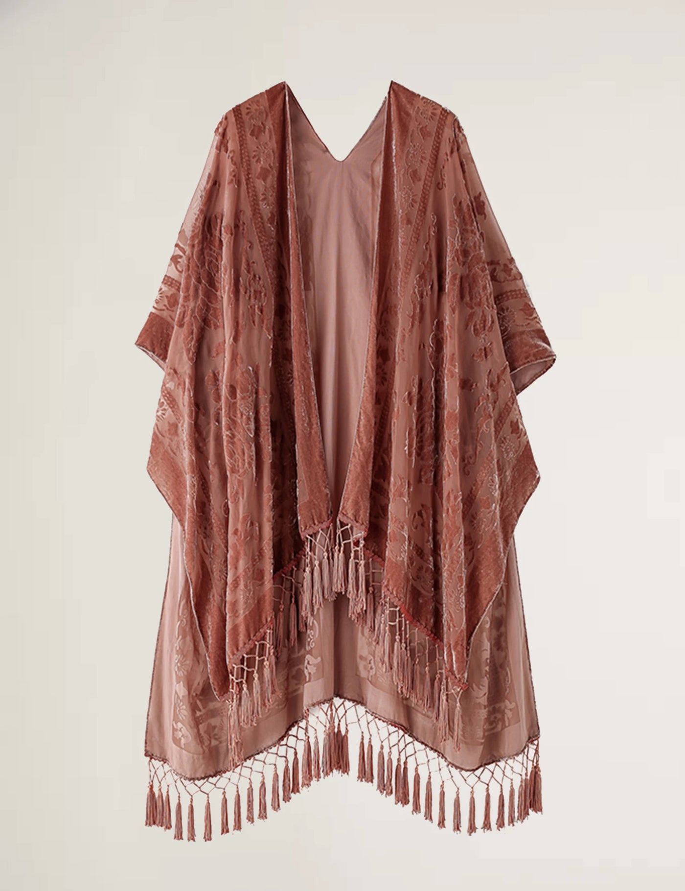 Dunya - Vintage Kimono mit buntem Druck