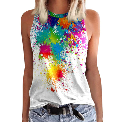 Joya - Bunte Leinen Top