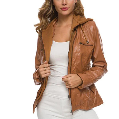 Elody - Elegante Leder-Motorjacke
