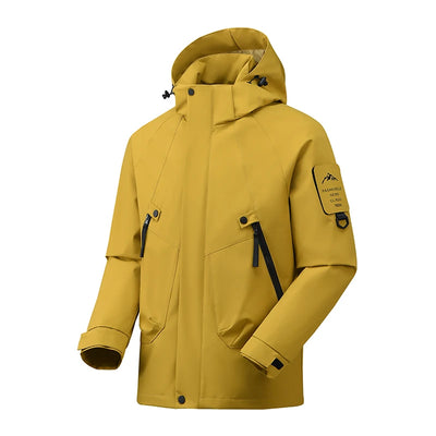 Helena - Lange wasserdichte Wanderjacke - abnehmbare Kapuze - Unisex
