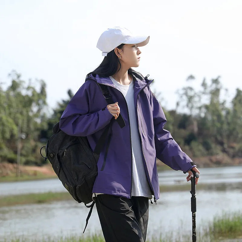 Gina - Lange wasserdichte Wanderjacke - Unisex