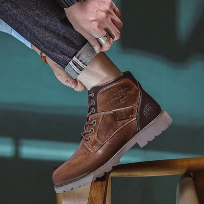 Ewald | Lässige Lederstiefel für Männer im britischen Stil