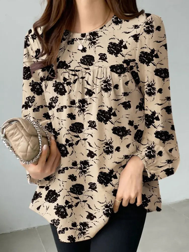 Amelia - Elegantes Top Mit druck