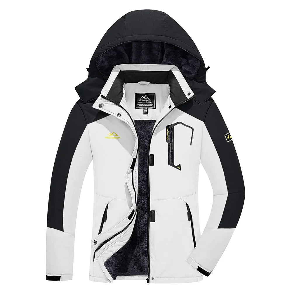 Helena - Lange wasserdichte Wanderjacke mit abnehmbare Kapuze - Unisex