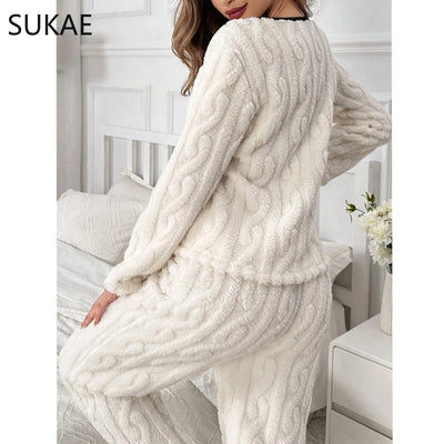 Anna - Wolle Pyjama für Frauen