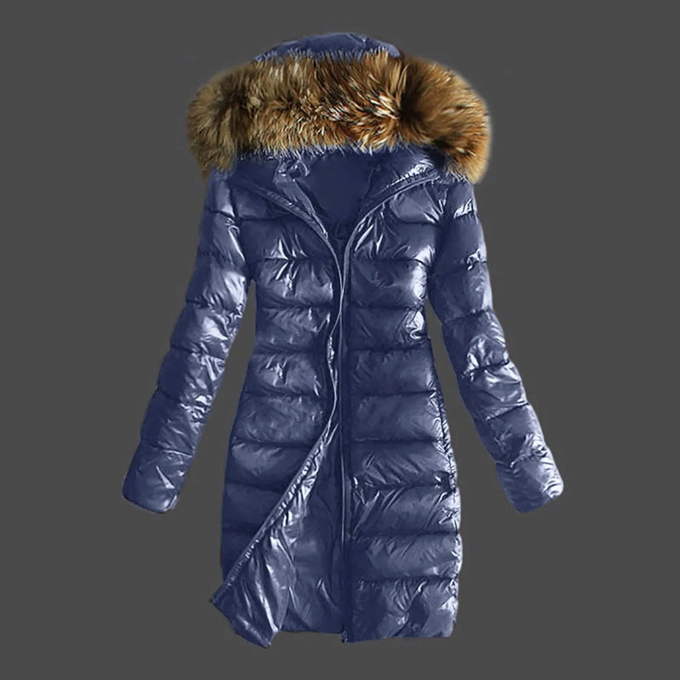 Diana - Warme Pelz-Pufferjacke - Winddicht