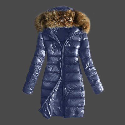 Diana - Warme Pelz-Pufferjacke - Winddicht