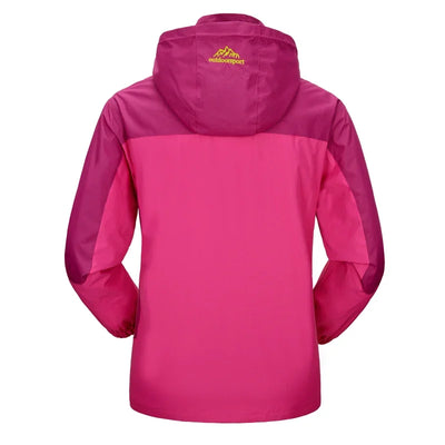 Kelly - Lange wasserdichte Wanderjacke - abnehmbare Kapuze