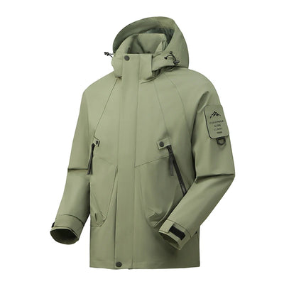 Helena - Lange wasserdichte Wanderjacke - abnehmbare Kapuze - Unisex