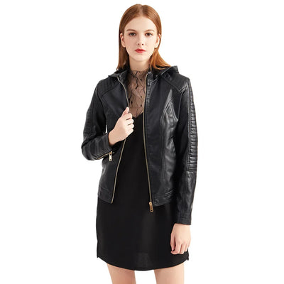 Fiona - Elegante Leder-Motorjacke