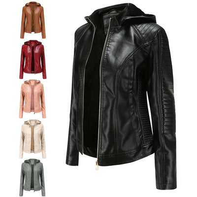 Fiona - Elegante Leder-Motorjacke