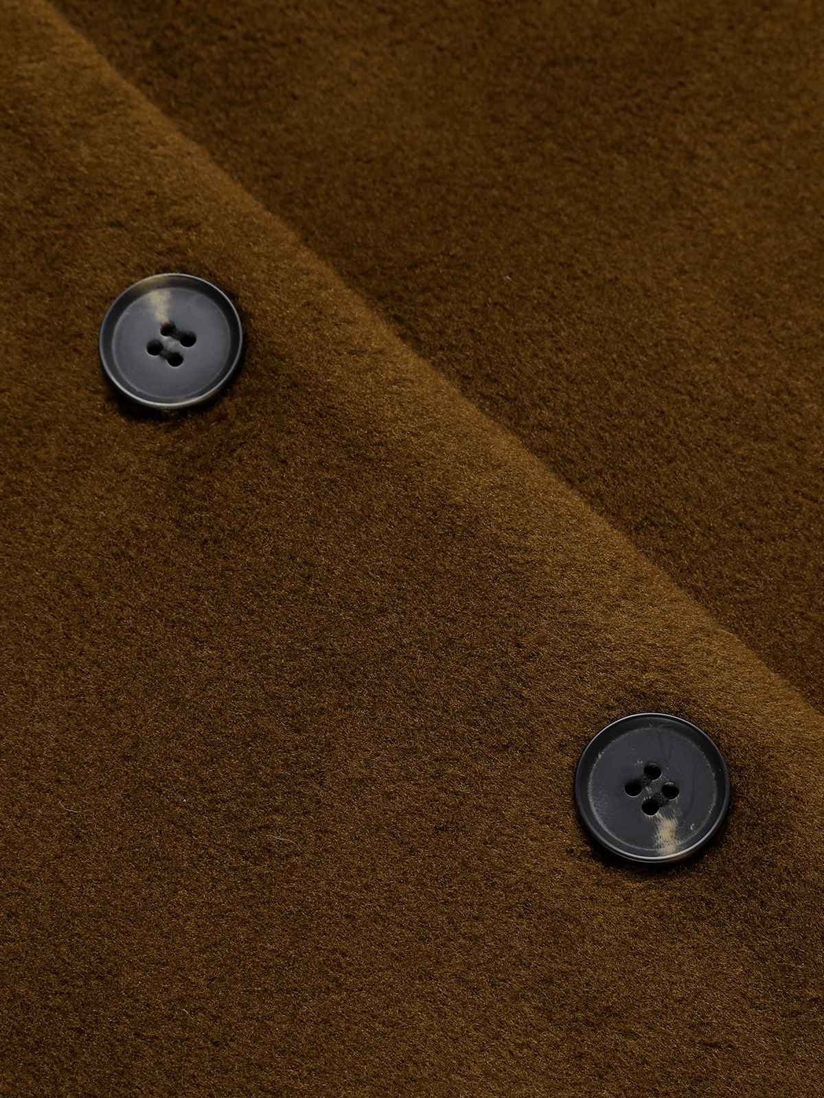 Braun 1940er Pelzkragen & Gürtel Mantel