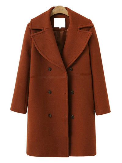 1940er Revers solider Winter Mantel
