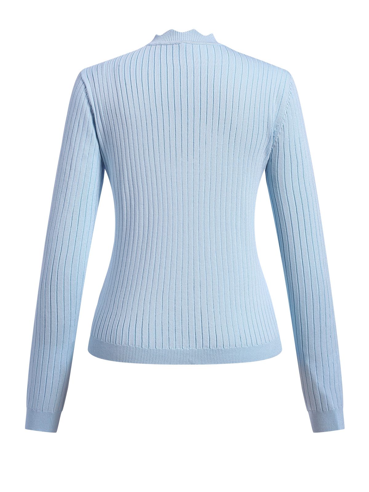 1930er V-Ausschnitt Rüschen Langarm Pullover Mantel
