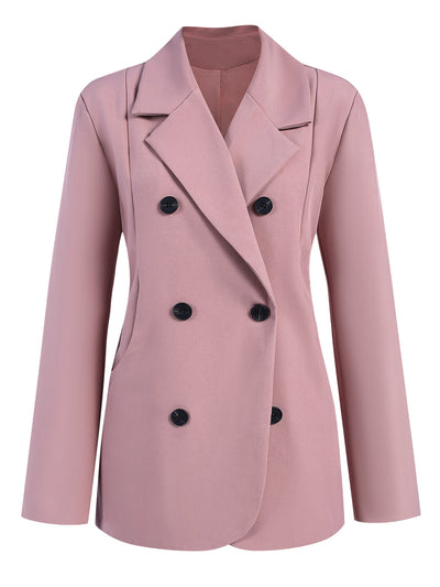 Rosa 1940er Knöpfen Solide Vintage Blazer