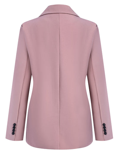 Rosa 1940er Knöpfen Solide Vintage Blazer