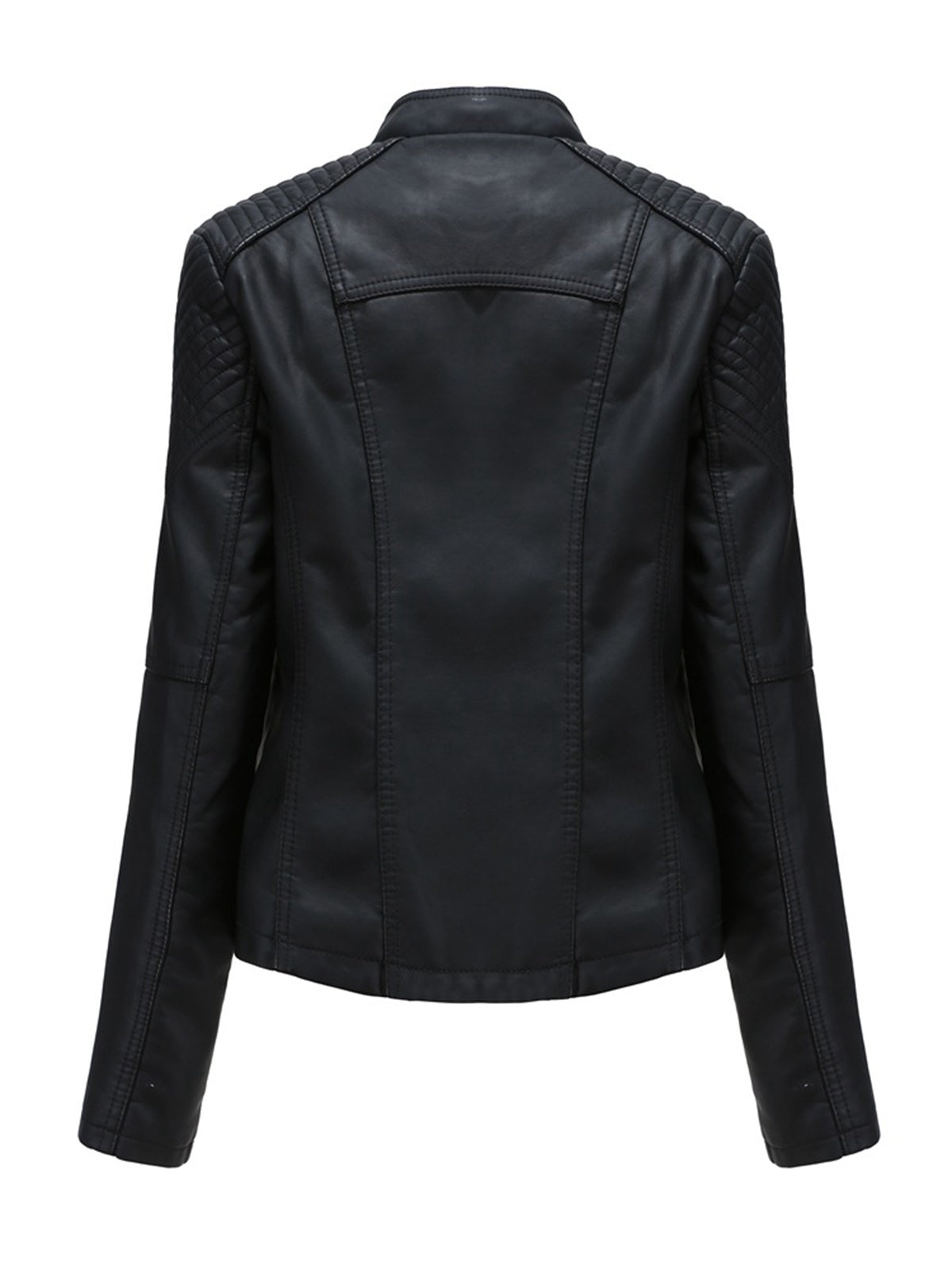 1960er Solide Kunstleder Motorrad Jacke