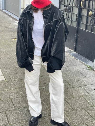 Saya | Mutige Jacke aus veganem Leder