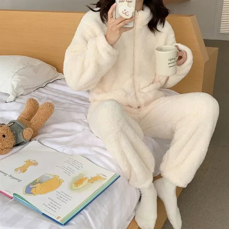 Ursula - Warm Wolle Pyjama für Frauen