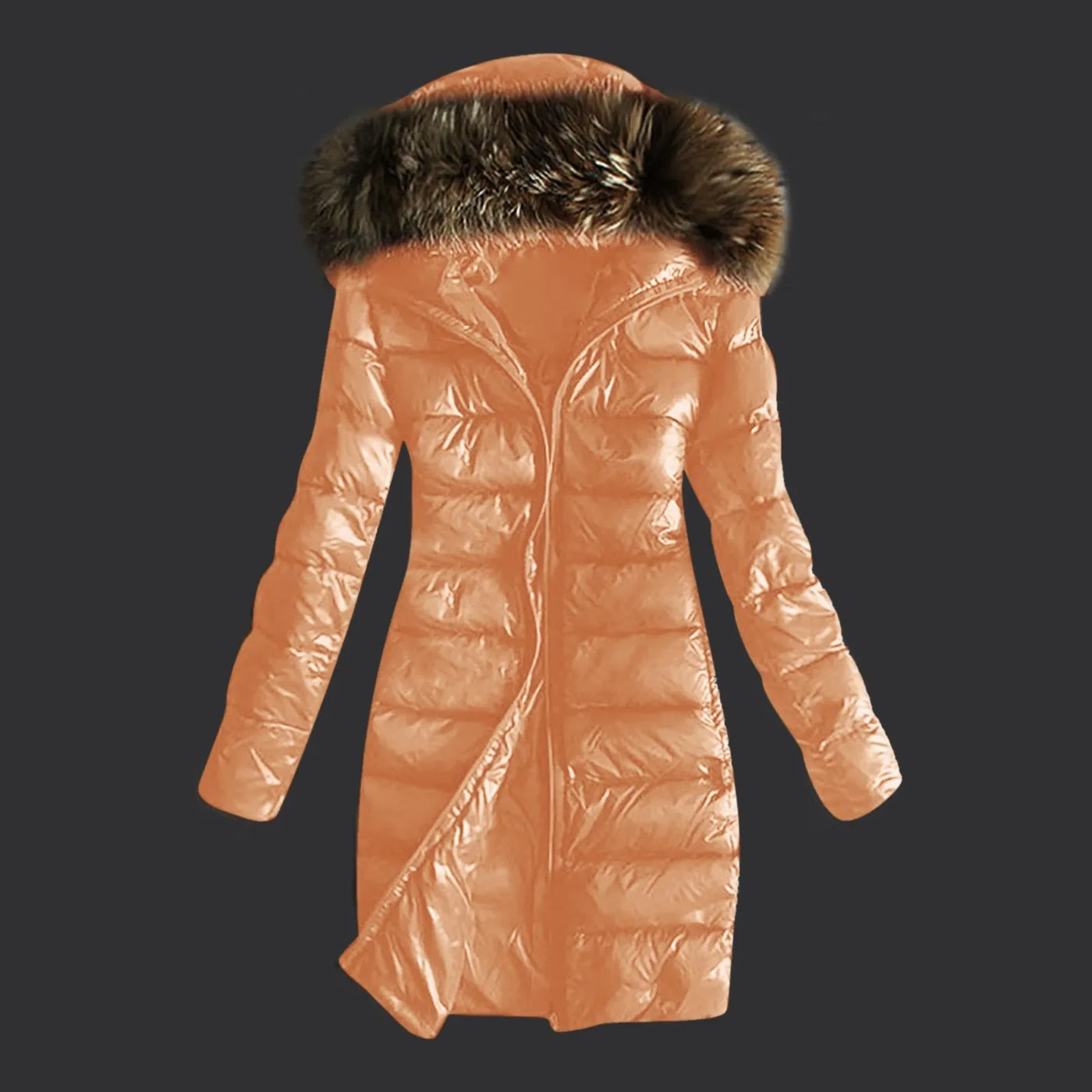 Diana - Warme Pelz-Pufferjacke - Winddicht