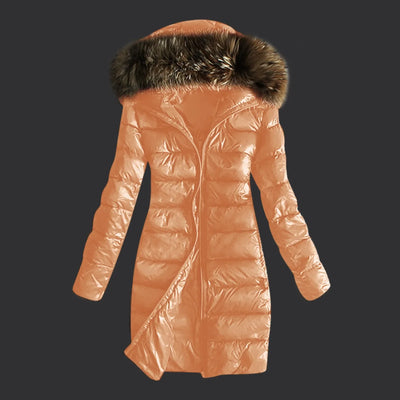 Diana - Warme Pelz-Pufferjacke - Winddicht