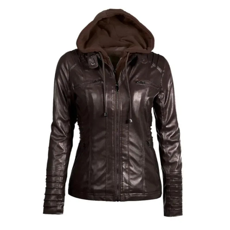 Elody - Elegante Leder-Motorjacke