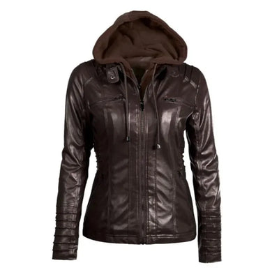 Elody - Elegante Leder-Motorjacke