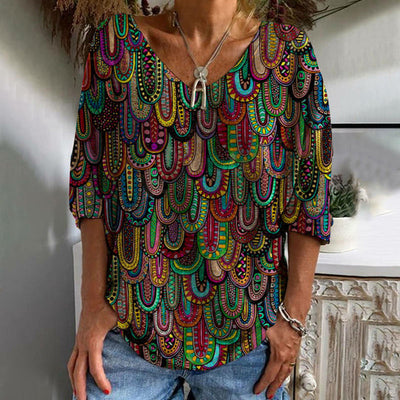 Anela | T-Shirt abstrakter Stil