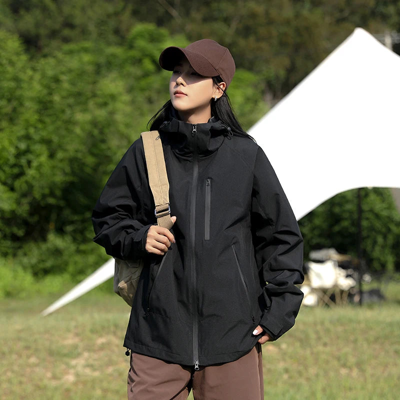 Gina - Lange wasserdichte Wanderjacke - Unisex