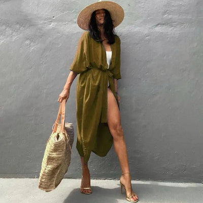 Nina - Vintage Kimono mit buntem Druck