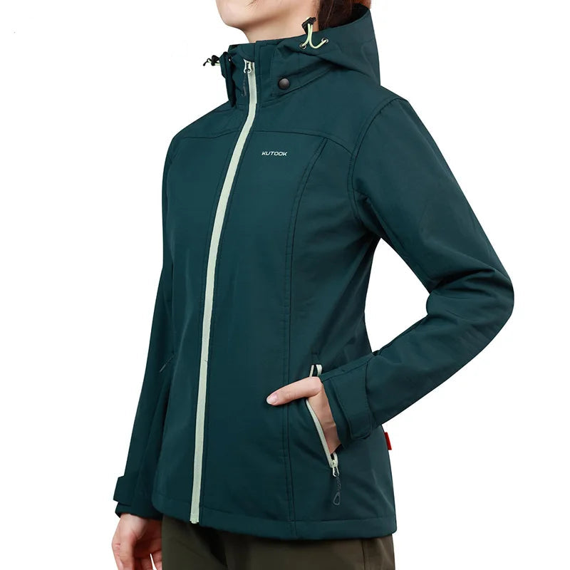 Helena - Lange wasserdichte Wanderjacke