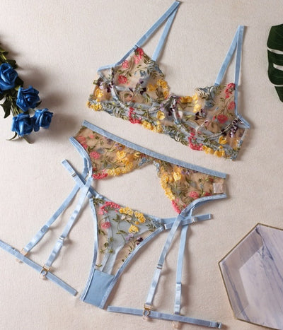 Margherita | Set di lingerie francese 3 pezzi