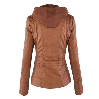 Elody - Elegante Leder-Motorjacke