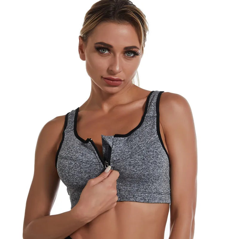 Nadine | Sportliches Crop-Top mit Push-Up-BH – Für Fitness und Gym