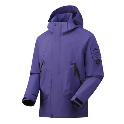 Helena - Lange wasserdichte Wanderjacke - abnehmbare Kapuze - Unisex