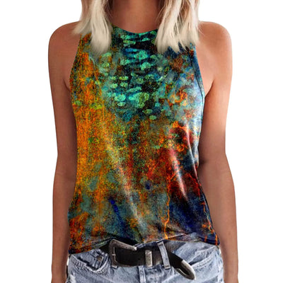 Joya - Bunte Leinen Top